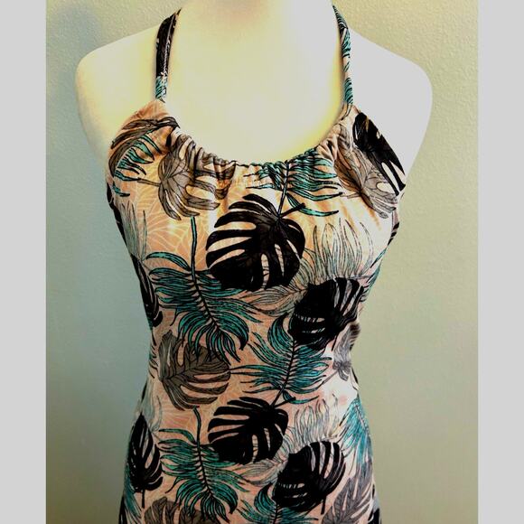 Athletic Tennis Dress M Mini Tropical Floral Beach Sport New Balance Collection - Picture 3 of 12